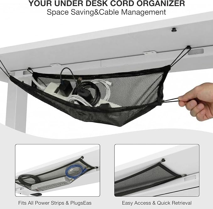 Acrolix Electric Standing Desk, Height Adjustable Home Office Desk with Memory Presets & Cable Management,White Sit Stand Desk for Work from Home, Ergonomic Computer Desk (40" x 24")