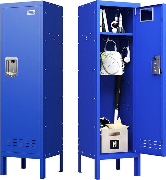 BUTISOW Metal Cabinet Home Office Storage,Lockers,Lockable Employees Metal Locker with Door,54" Height Steel Locker,Lockable Steel Locker for Gym,School,Home,Office,Garage,Assembly Required