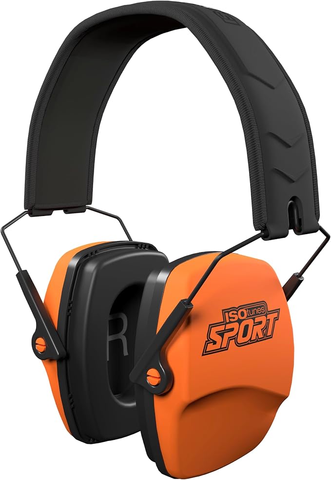 ISOtunes DEFY Slim Passive Earmuffs: Noise Isolating Over-Ear Hearing Protection with Foam Cushions, and Adjustable Headband