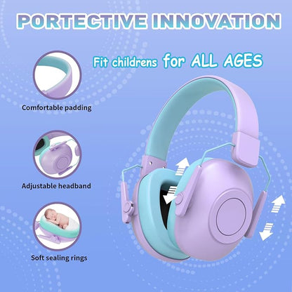 Qozybuds Noise Cancelling Headphones for Kids, SNR 29dB Safety Noise Reduction Ear Muffs for Event/Concert
