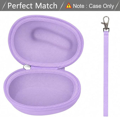 ANKHOH Case for Logitech Lift Vertical Ergonomic Mouse, Travel Carrying Holder Storage Box for Logi Wireless Bluetooth Cordless Upright Mouse - Bag Only (Purple)