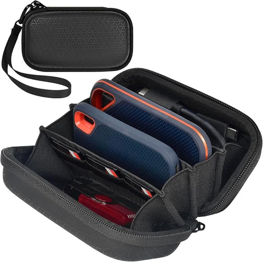 Case for SanDisk Extreme Pro/for SanDisk Portable SSD 1TB 2TB 4TB 500GB External Solid State Drive, for Samsung T7/T9, for Crucial X9/X10 Pro & SD Card Accessories, for Students & Office Use -Box Only