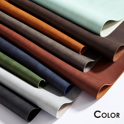 Distressed Leather Desk Mat - Non-Slip PU Desk Pad for Office and Home - Desk Organization and Accessories - Ideal for Large Mouse Pad and Desk Mats on Top of Desks(Mahogany,36"x 17")