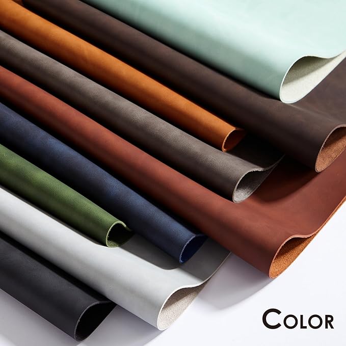 Distressed Leather Desk Mat - Non-Slip PU Desk Pad for Office and Home - Desk Organization and Accessories - Ideal for Large Mouse Pad and Desk Mats on Top of Desks(Espresso,47.2"x 17")
