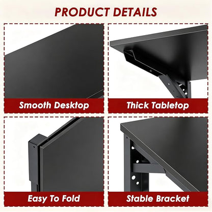 Need Wall Mounted Folding Table - Heavy Duty Small Fold Down Dining Table Length 30" Width 20" Perfect Addition to Home Office/Laundry/Home Bar/Kitchen & Dining Room AC15CB(L30 W20)