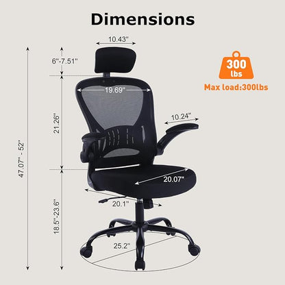 10 Pack Office Chair Ergonomic Desk Chair Comfort Adjustable Height with Wheels，Lumbar Support Mesh Swivel Computer Home Office Chair,Conference Room Chairs