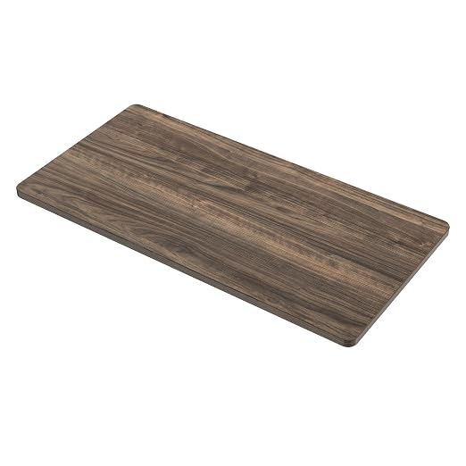 SANODESK Universal Tabletop 48"x24"x1" Thickness One-Piece Table Top Rectangular Particle Board for Standing Desk and Home Office Countertop DIY,Walnut Veneers Desk Top