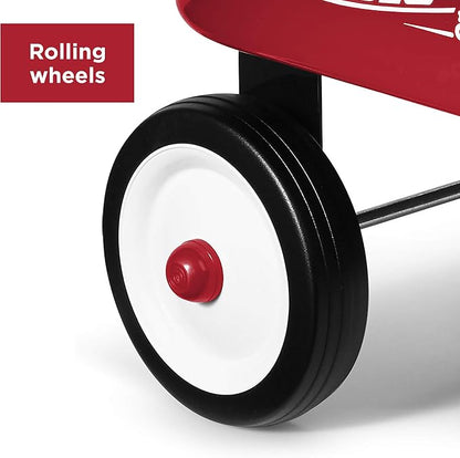 Radio Flyer Mini Classic Red Wagon for Kids, 12.5" Toy Wagon For Kids Aged 1.5+, Play-Size Version of the Classic, Durable Rolling Wheels & Steel Body, Working Handle, For Toys, Crafts & Gift Displays