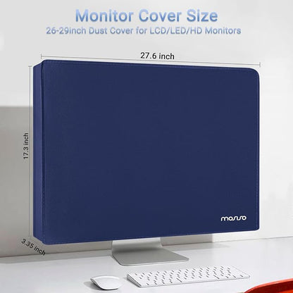 MOSISO Monitor Dust Cover 26, 27, 28, 29 inch Anti-Static Dustproof LCD/LED/HD Panel Case Computer Screen Protective Sleeve Compatible with iMac 27 inch, 26-29 inch PC, Desktop and TV, Royal Blue