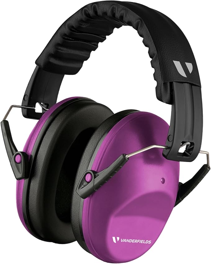 Vanderfields Hearing Protection Ear Muffs - Over 31 dB (2K Hz) Broad Noise Cancelling Sound Reduction Earmuffs for Kids 3-12