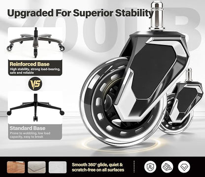 Big and Tall 700lbs Office Chair - Adjustable Lumbar Support 3D Flip Arms Heavy Duty Metal Base&Wheels, High Back Large Executive Computer Desk Chair, Thick Padded Ergonomic Design for Back Pain