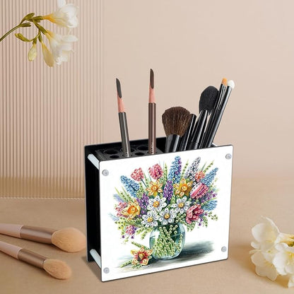 DIY Diamond Painting Kit，Vase Special Shape diamond painting pen holder, Acrylic Daily Office Desktop Decoration Storage Item