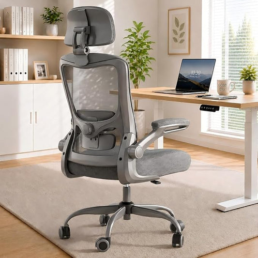 Ergonomic Office Chair for Long Hours, Full-Body Support, Relieve Neck & Back Pressure, 330LBS Capacity, Ideal for Home Office, Office & Study