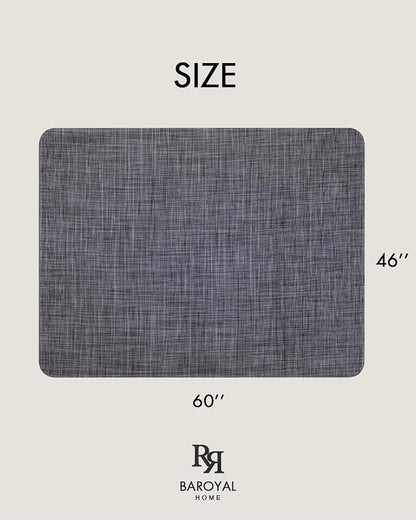 BARoyal Office Chair Mat for Hardwood Floor Under Desk Computer Rolling Chair Mat for Wood/Tile Floor Non-Slip Heavy Duty Desk Rug PVC Plastic Hard Floor Protector 46"x 60" (Cool Grey)
