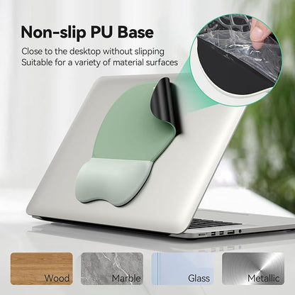 TECKNET Gel Mouse Pad with Wrist Rest, 3 in 1 Keyboard Wrist Rest for Pain Relief, Non-Slip PU Base & Easy Typing, Ergonomic Mousepad Set for Office & Home