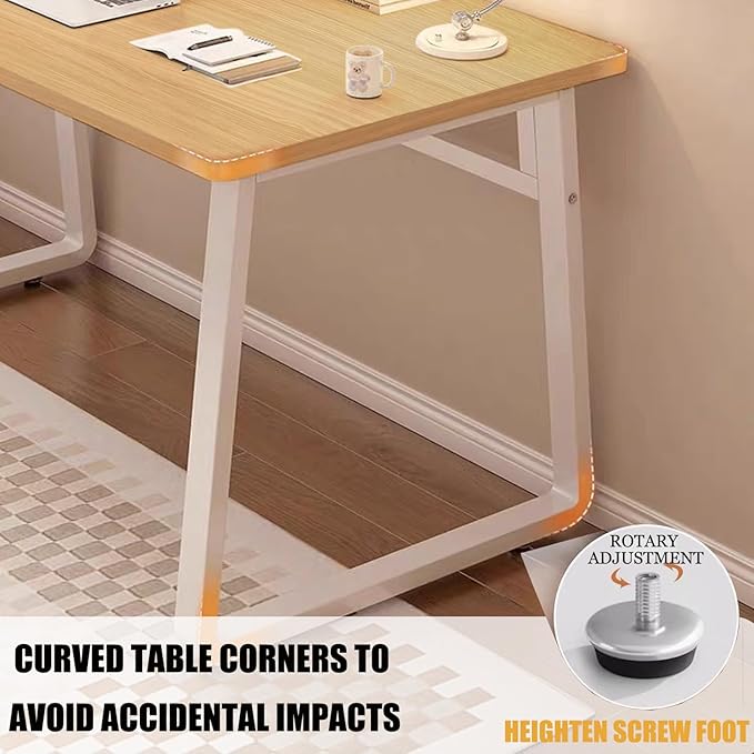 Modern Desk 55 Inch Computer Table Simple Style Office Writing Desk Industrial Office Table
