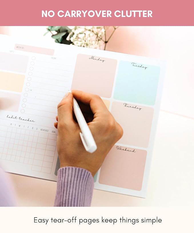 Lamare Weekly Planner Notepad – Premium Undated Weekly To Do List Notepad