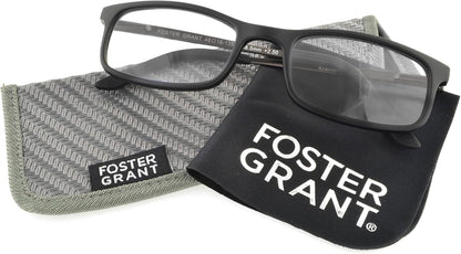 Foster Grant mens Kramer E.readers™ Reading Glasses Rectangular Blue Light Filtering Glasses