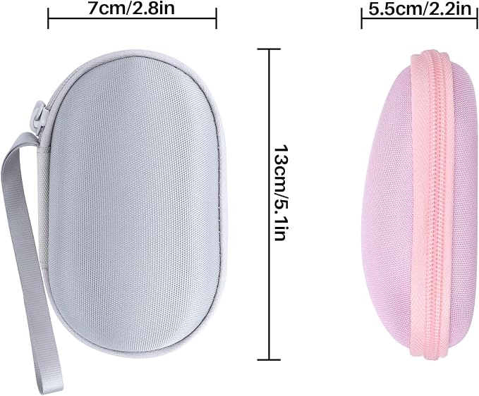Lebakort Storage Case Compatible with Logitech Signature M650 L / M550 L Full Size Mouse (Off White Case)