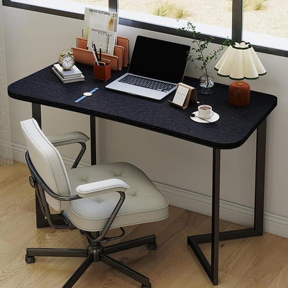 Funecy Computer Desk 40 Inch Small Table for Office,Modern Simple Style Writing Study Work Gaming Table for Home Office (Black)
