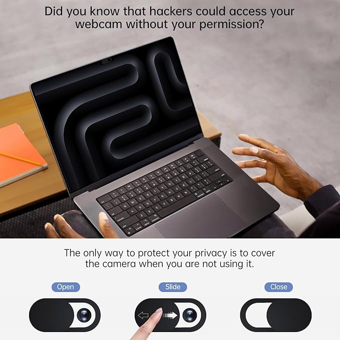 7PCS Dust Cover Port Plugs Accessories for 2026-2022 MacBook Air 13 15.3 inch M5 M4 M3 M2 M1 / MacBook Pro 14" 16" M5 M4 M3 M2 M1 Pro/Max & 2PCS Webcam Cover Slide