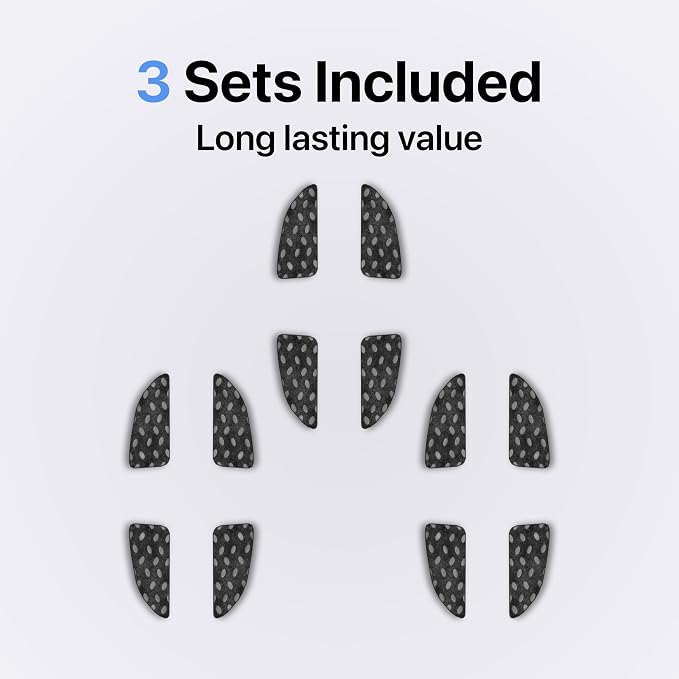 Adhesive Mouse Pad, 3 Pack - Minimalist Mousepad for Logitech M510