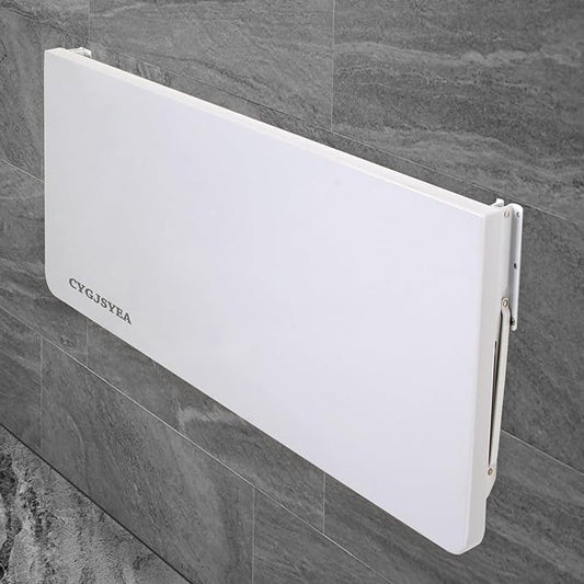 Laundry Room Wall Mounted Folding Table, Kitchen Restaurant Home Bar Work Table, All Aluminum Countertop, Waterproof Easy to Install and Clean (80X50cm/31.5""×19.7"")…, LZDZ004