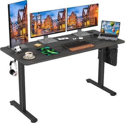 STARY Electric Standing Desk Adjustable Height Sit Stand Home Office Desk with Splice Board