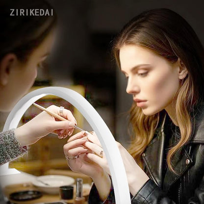 Half Moon Nail Table Lamp for Perfect Salon Lighting and Craft Illumination Stylish Half Round Light for Nail Art and DIY Projects Ideal Lighting Solution for Beauty and Craft Enthusiasts