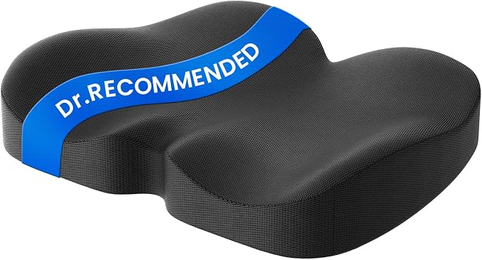 Benazcap Memory Foam Seat Cushion, Ergonomic Office Chair Pressure Relief | Premium memory foam cushion with breathable cover, ergonomic design for office chairs, cars, wheelchairs.