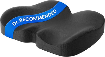 Benazcap Memory Foam Seat Cushion, Ergonomic Office Chair Pressure Relief | Premium memory foam cushion with breathable cover, ergonomic design for office chairs, cars, wheelchairs.