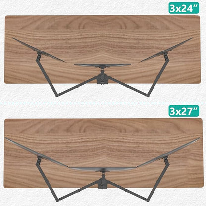WALI Triple Monitor Mount, 3 Monitor Desk Mount for 13-27 inch Computer Screens, Holds up to 22 lbs, Triple Monitors Stand for Desk, with Tilt, Swivel, Rotation, VESA 75/100mm (M003S), Black