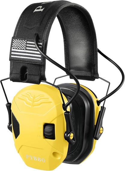 Electronic Shooting Ear Protection w/Gel Pads, 23dB NRR Active Noise Reduction & 3X Amplification Headset for Shooters
