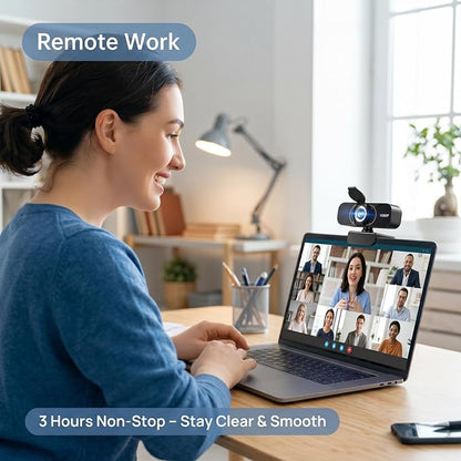 the Webcam for PC that Just Works - Every Time All Platforms | Plug and Play No Driver Needed, Crystal Clear 1080p Full HD, Your Privacy Physically Protected, Mount It Anywhere in Seconds
