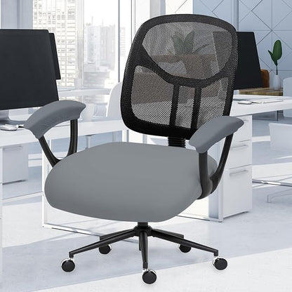 DIVA EN CAMINO DEC Universal Spandex Computer Chair Slipcover - Stretchable Desk Office Chair Seat Cushion Covers - Removable Washable Cushion Protectors for Dogs, Cats, Pets