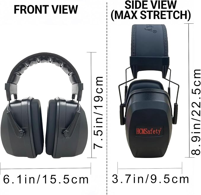 Ear Muffs For Noise Reduction Cancelling Hearing Protection Headphones Earmuffs Shooting Gun Range SNR 36dB Mowing