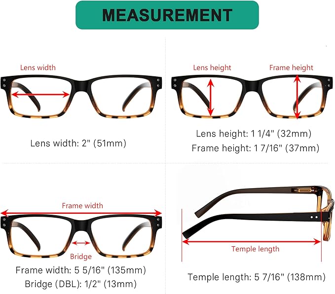 Eyekepper Vintage Reading Glasses for Men - 5 Pack Spring Hinges Classic Readers - Black-Tortoise Frame +1.50