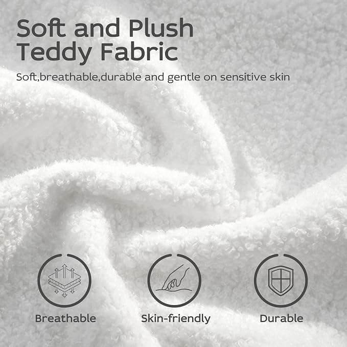 Vanity Chair with Cat Back,Armless Desk Chair Cute Small Office Chair,Teddy Fabric Computer Chair with Adjustable Height,120°Tilting,Rolling,Swivel for Vanity,Kids Room,Office,Bedroom White