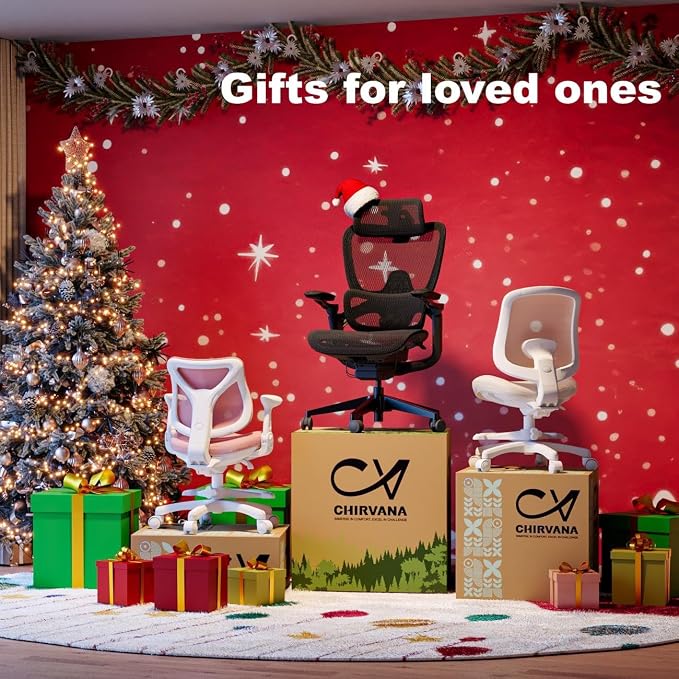 Ergonomic Office Chair, Mesh Computer Chair with 3D Lumbar Support, Home Desk Chair with 5D Armrests, 4D Headrest, 90-130°Tilt, BIFMA Certified, Model Zen (Grey)