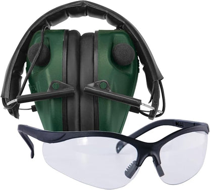 Caldwell E-MAX Electronic Hearing Protection with Low Profile, Adjustable, 23 NRR, For Range, Shooting, and Hunting