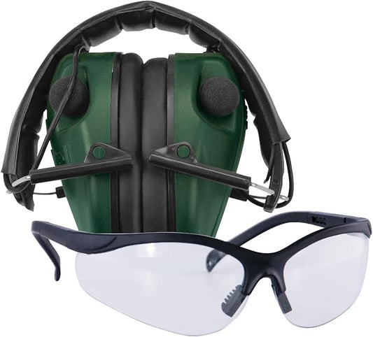 Caldwell E-MAX Electronic Hearing Protection with Low Profile, Adjustable, 23 NRR, For Range, Shooting, and Hunting