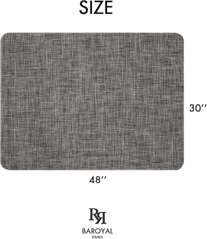 BARoyal Office Chair Mat for Hardwood Floor Under Desk Computer Rolling Chair Mat for Wood/Tile Floor Non-Slip Heavy Duty Desk Rug PVC Plastic Hard Floor Protector 30" x 48"(Gravel)