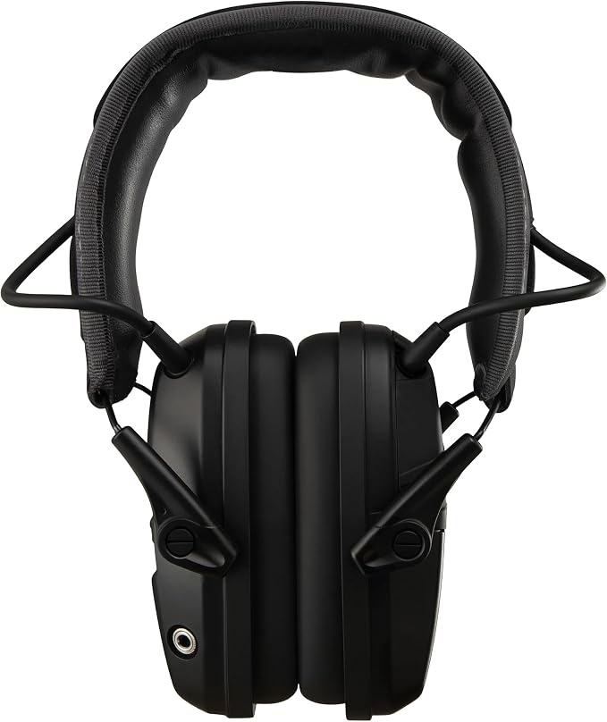 CyberMuff E – Electronic Shooting Ear Protection Earmuffs | NRR 24dB, Memory foam ear cushion, Padded headband, Compact folding design, Ergonomic design, Comfortable