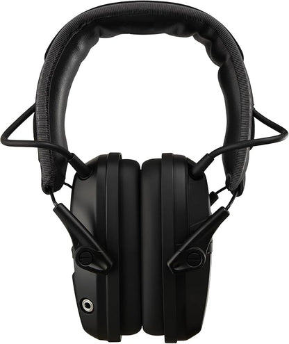 CyberMuff E – Electronic Shooting Ear Protection Earmuffs | NRR 24dB, Memory foam ear cushion, Padded headband, Compact folding design, Ergonomic design, Comfortable