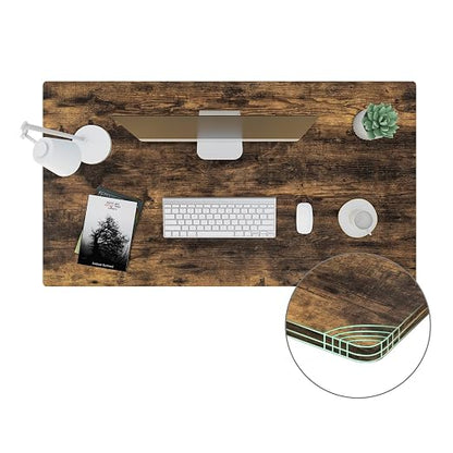 SANODESK Universal Tabletop 55"x28"x1" Thickness One-Piece Table Top Rectangular Particle Board for Standing Desk and Home Office Countertop DIY,Rustic Brown Desk Top