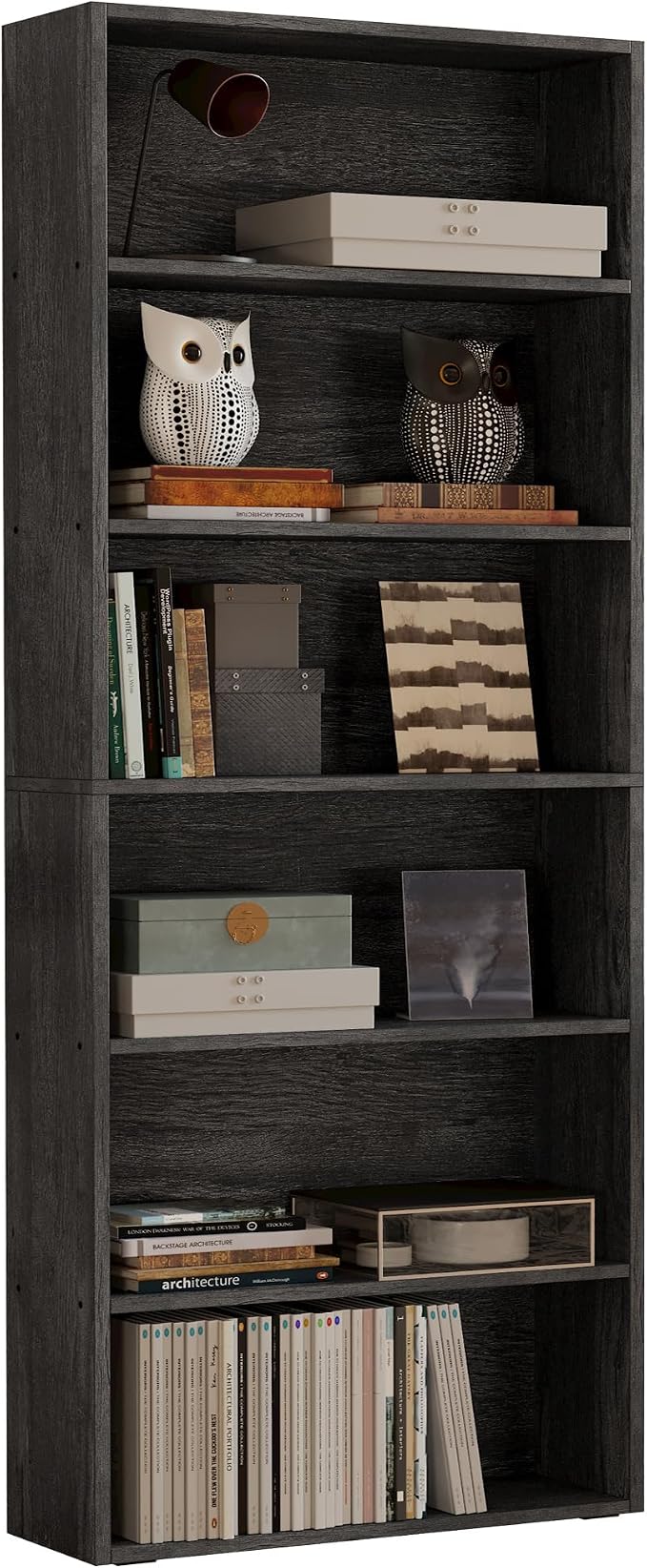 IRONCK Bookshelves and Bookcases Floor Standing 6 Tiers Display Storage Shelves 70 in Tall Bookcase Home Decor Furniture for Home Office, Living Room, Bed Room