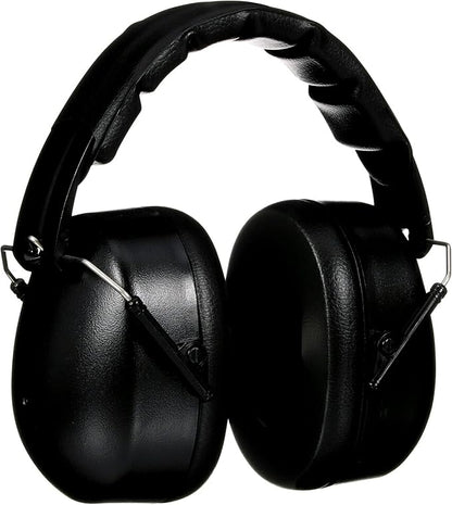 3M Folding Earmuff, Noise Reduction Rating (NRR) 25 dB, Adjustable Ear Muffs, Padded Headband For Comfort, Flexible & Adjustable Headband, Black, One Size Fits Most (90563H1-DC) (Pack of 5)