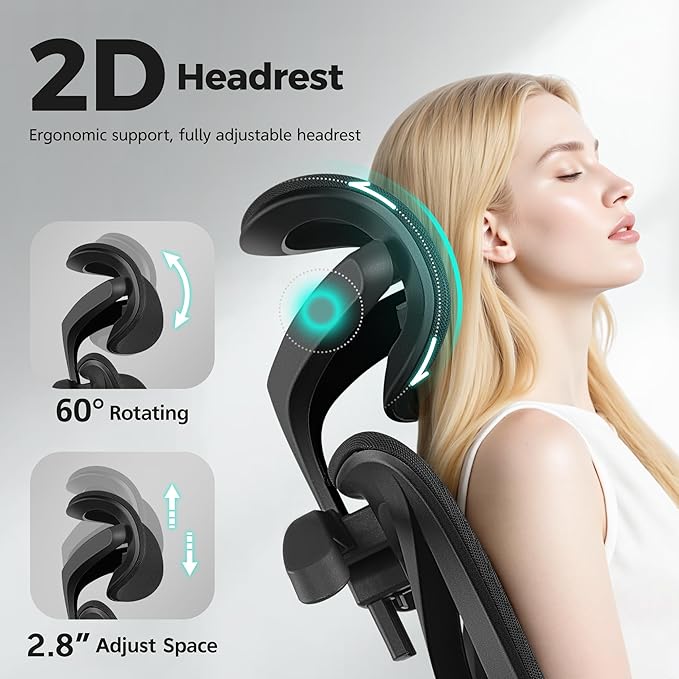 Ergonomic Office Chair High Back Desk Chair with Lumbar Support, Breathable Mesh Computer Chair with Adjustable Armrests Height, Reclining Big and Tall Gaming Chair for Home Office(Black 4Pack)