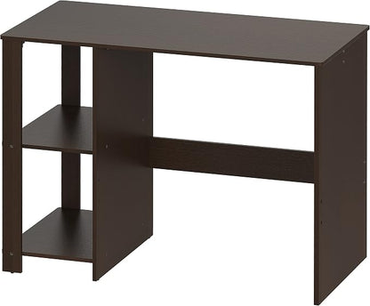 SHW 38-Inch Home Office Computer Desk with Shelves, Espresso