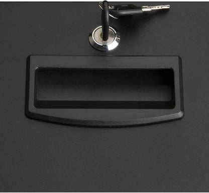 Lorell Standard Lock Mobile File Black 28.35" x 16.54" x 6.50"
